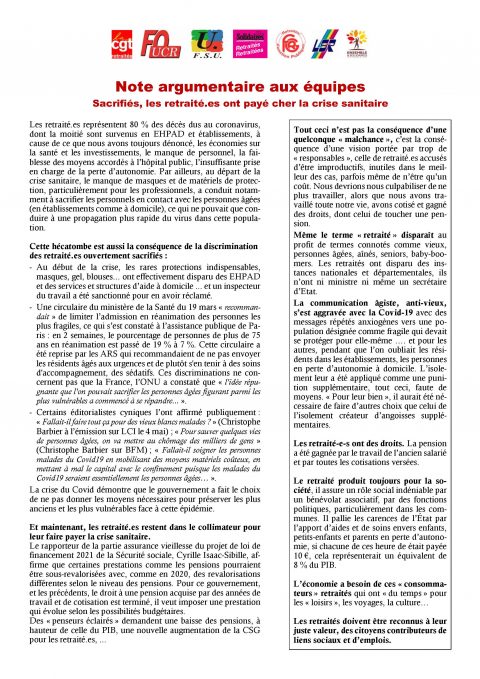 Les retraités ont payé cher la crise sanitaire