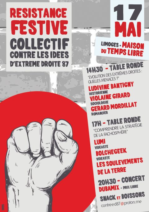 Journée contre l’extrême droite le samedi 17 mai