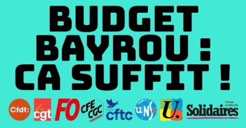 Pétition unitaire contre le budget Bayrou !